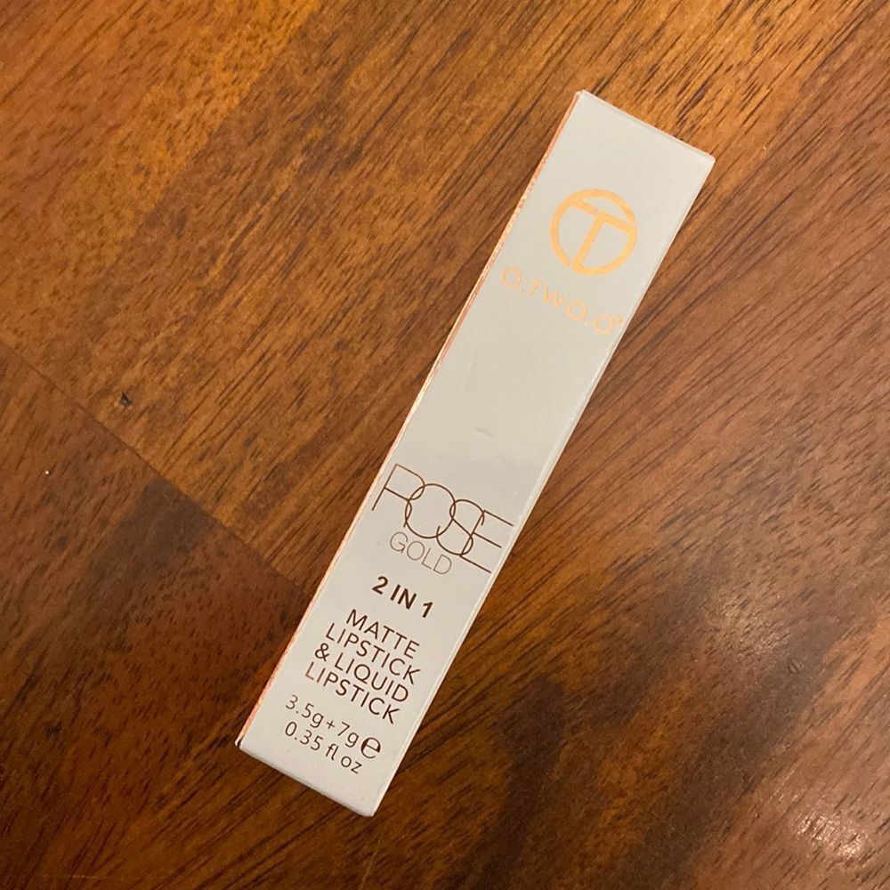 O.T.WO.O 2 in 1 Rose Gold Matte Lipstick & Liquid Lipstick